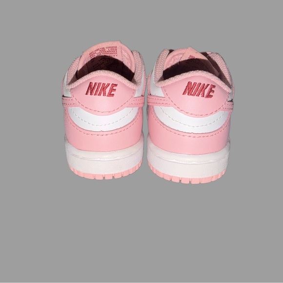 Nike Dunk Low Toddler Girl Sneakers | Pink & White | Size 5 - Picture 3 of 3